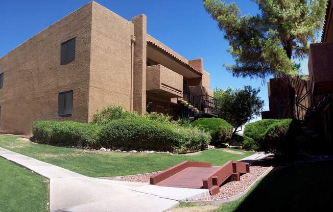 Exterior of La Lomita Apartments in Tucson Arizona 2021