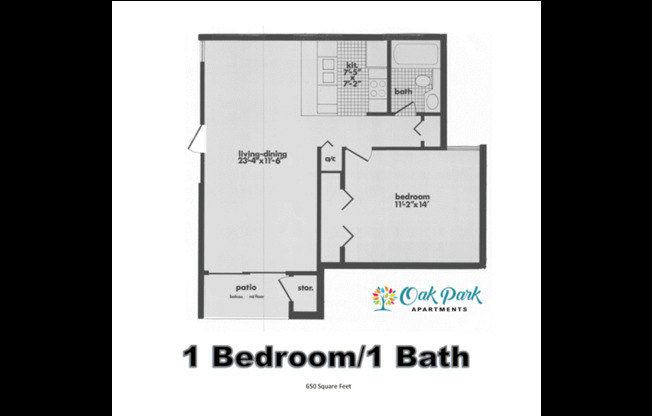 1 bed, 1 bath, 650 sqft, $1,275, Unit 2007H