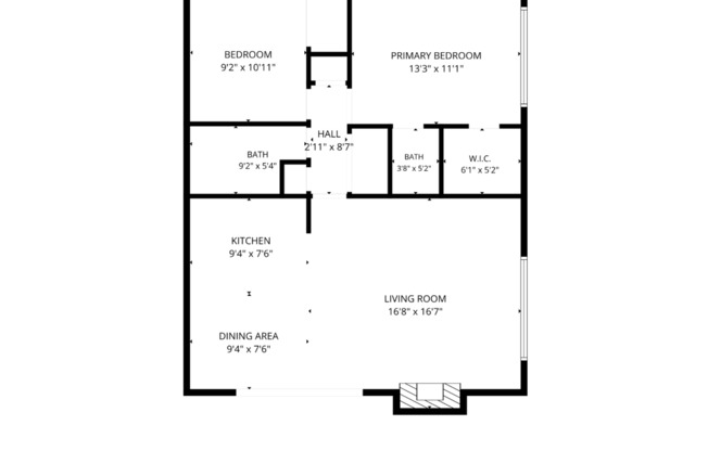 2 beds, 1.5 baths, 790 sqft, $1,125, Unit 1