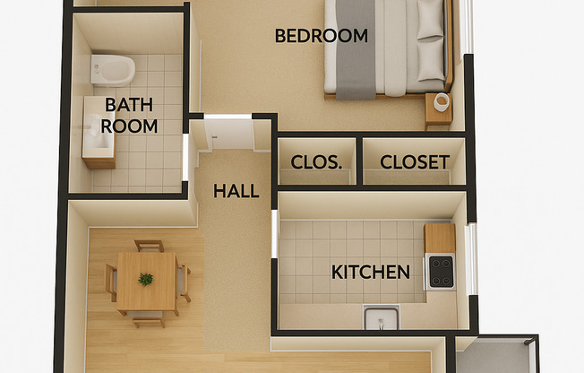 1 bed, 1 bath, 650 sqft, $1,350, Unit 2457-10