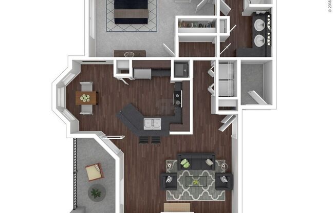 1 bed, 1 bath, 941 sqft, $1,208