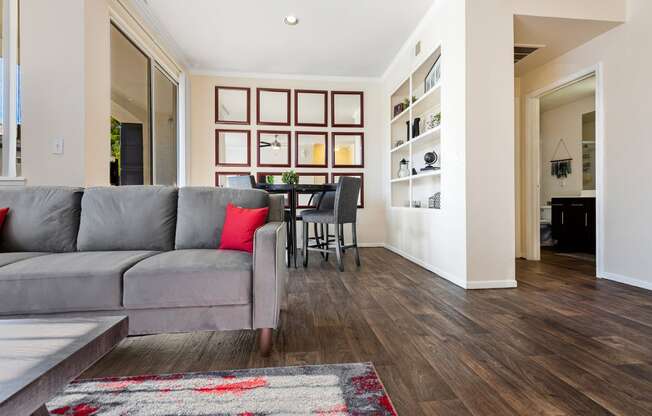 Mountainside Flooring Wood style Flooring in Living Areas in Select Units