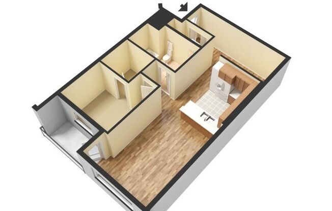 1 bed, 1 bath, 770 sqft, $2,485, Unit 607