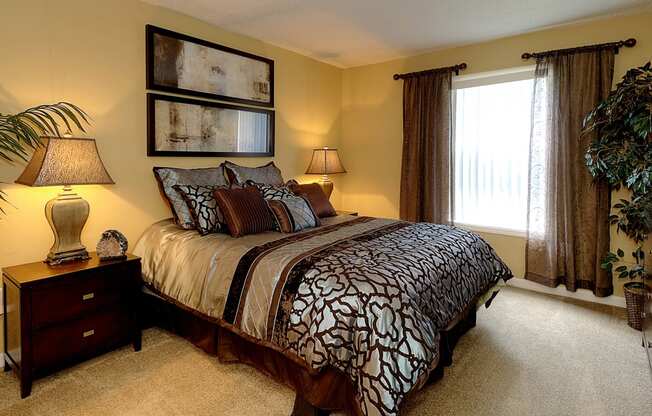Bedroom with carpet Aventine at Forest Lake Oldsmar Tampa Florida
