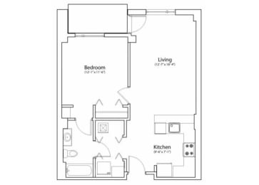 1 bed, 1 bath, 714 sqft, $1,903