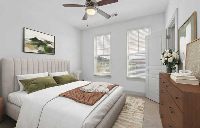 Bedroom with Hard Surface Flooring