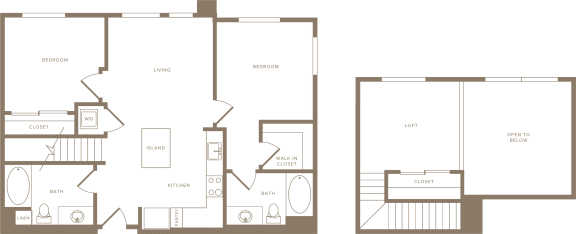 2 beds, 2 baths, 1,046 sqft, $3,999