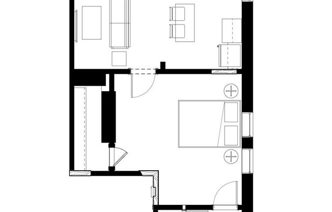 1 bed, 1 bath, 615 sqft, $1,375, Unit 422