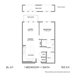 1 bed, 1 bath, 780 sqft, $1,750