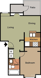 1 bed, 1 bath, 660 sqft, $1,866