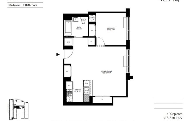 1 bed, 1 bath, 665 sqft, $3,575, Unit 328