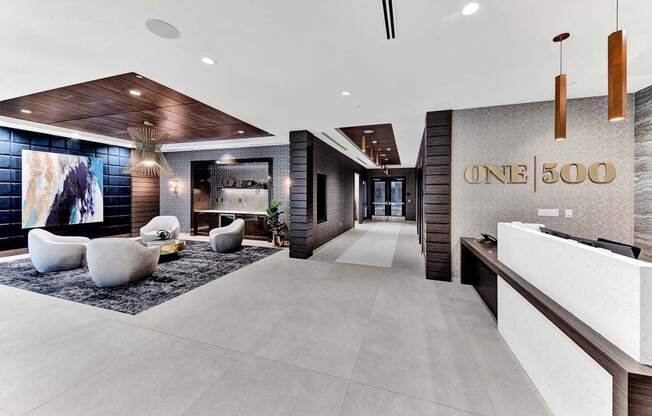 Decorated Reception And Lobby Area at One500, Teaneck, NJ