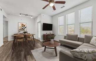 Modern Living Room at Platinum Castle Hills, Lewisville