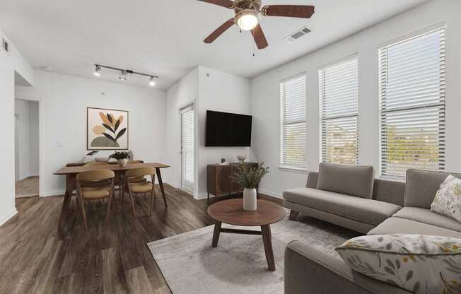 Modern Living Room at Platinum Castle Hills, Lewisville