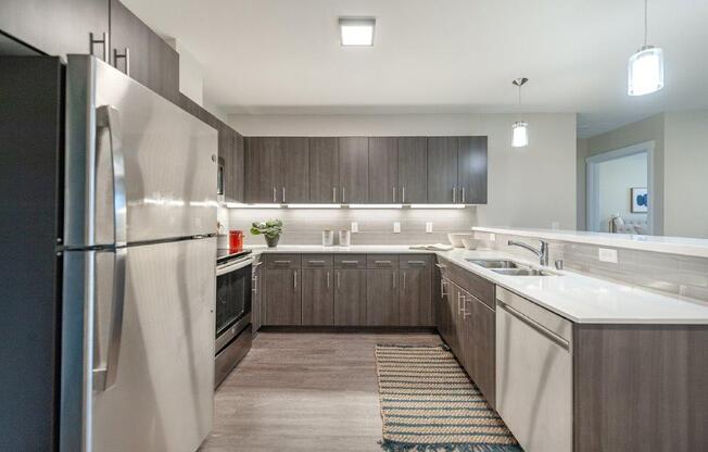192nd West Lofts Model Kitchen