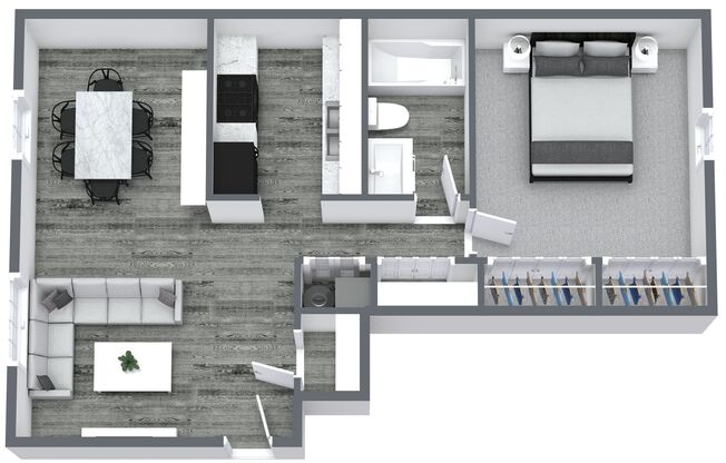 1 bed, 1 bath, 640 sqft, $879, Unit 10111D