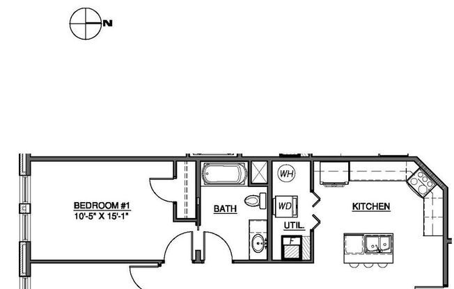 2 beds, 1 bath, 938 sqft, $2,697, Unit 304