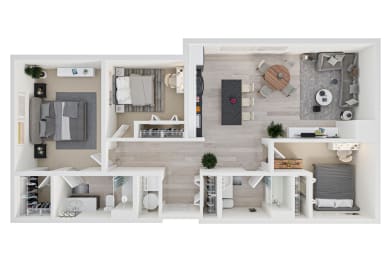 3 beds, 2 baths, 1,265 sqft, $2,500