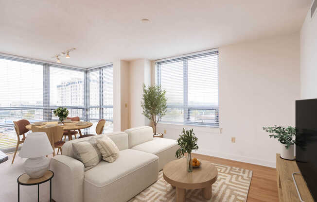 Living Room with Hard Surface Flooring