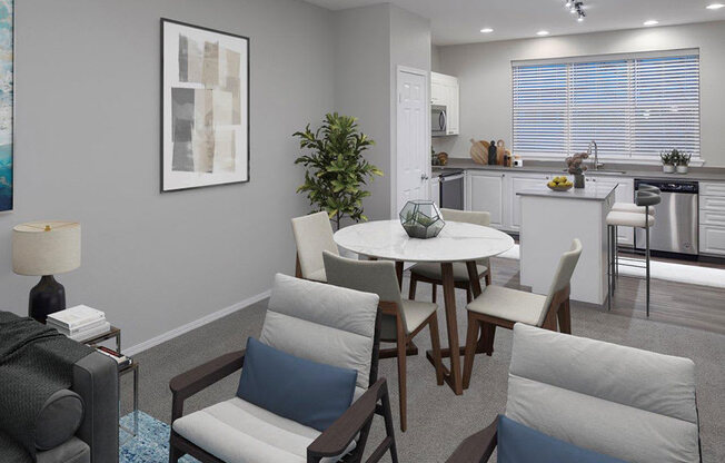 Living Room With Kitchen at Lionsgate South, Hillsboro, 97124