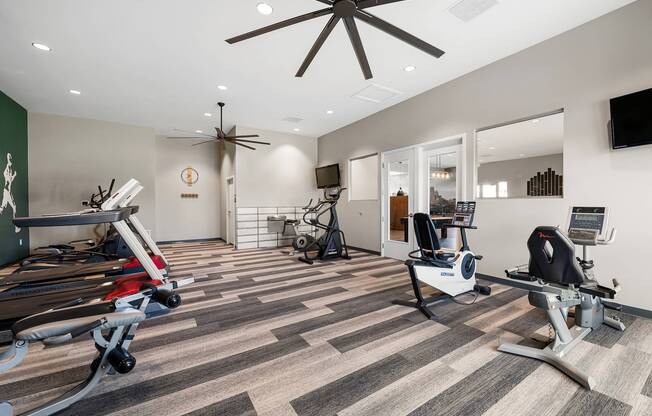 Modern fitness center