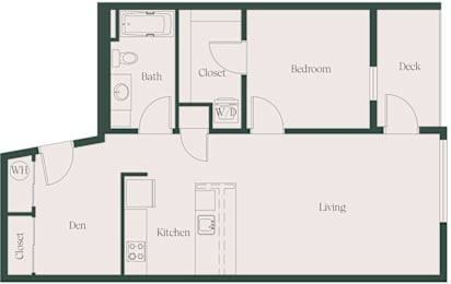 1 bed, 1 bath, 798 sqft, $2,810