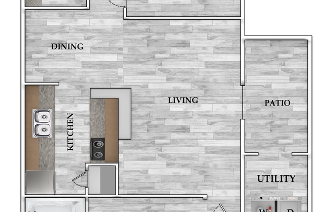 2 beds, 2 baths, 880 sqft, $918, Unit 1508
