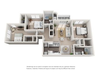 3 beds, 2 baths, 1,195 sqft, $1,792