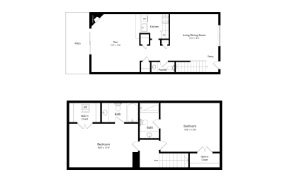 2 beds, 2.5 baths, 1,260 sqft, $1,209