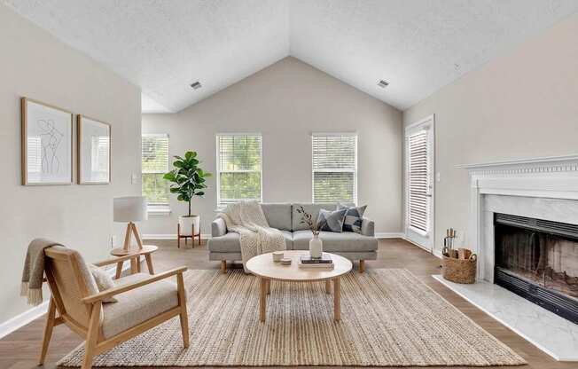 Living Area at Bridgewater Apartments, Duluth, GA, 30096