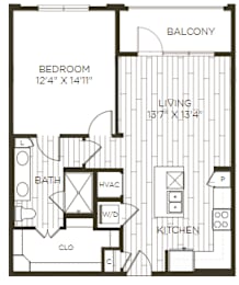 1 bed, 1 bath, 804 sqft, $1,426