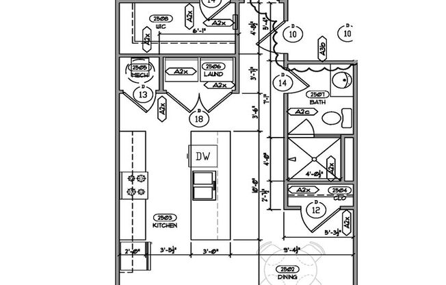 1 bed, 1 bath, 859 sqft, $1,200, Unit D203