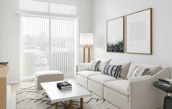 Living Room with Hard Surface Flooring