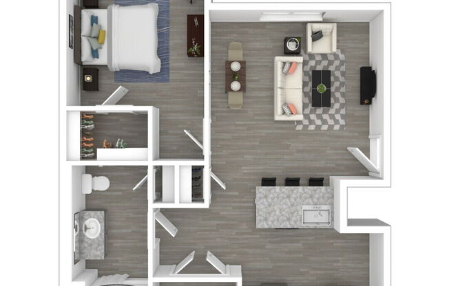 1 bed, 1 bath, 725 sqft, $1,182