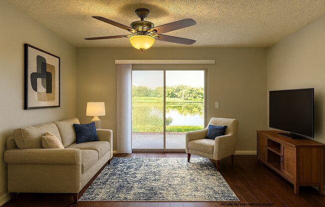 Beautiful 2 bedroom/2 bathroom corner condo in gated Regency Park!