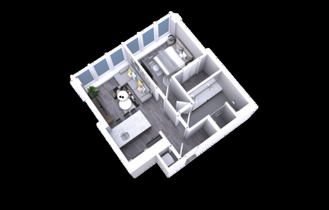 1 bed, 1 bath, 503 sqft, $1,336.7, Unit 412