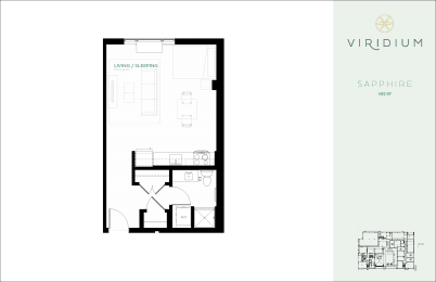 Studio, 1 bath, 492 sqft, $1,295