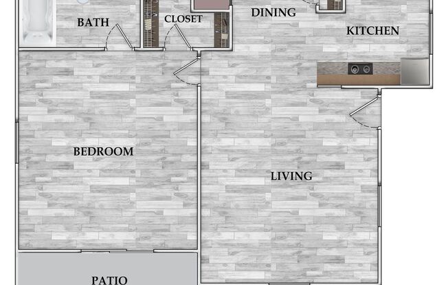 1 bed, 1 bath, 519 sqft, $728, Unit 0805