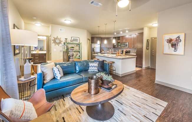 Living Room Interior at Aviator West 7th, Texas