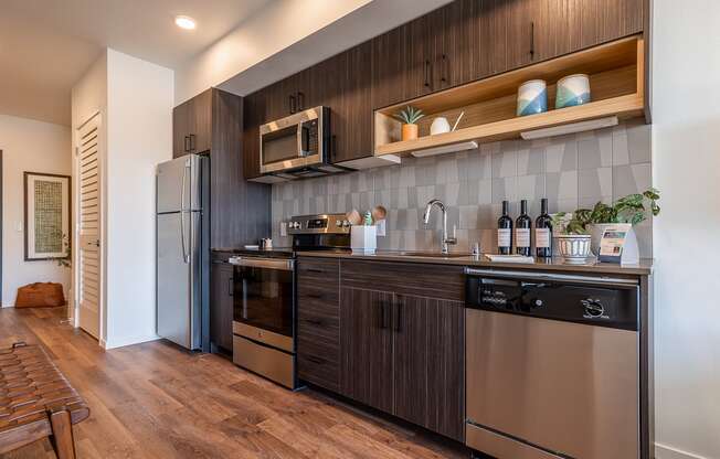 BEAM Apartments Model Kitchen