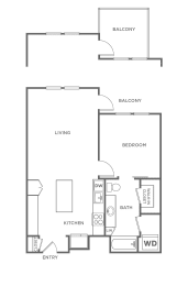 1 bed, 1 bath, 838 sqft, $2,930