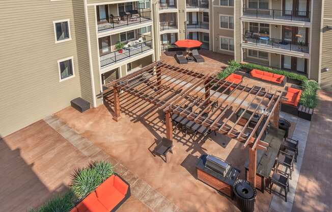 Aerial view at West 39th Street Apartments, Kansas City, 64111