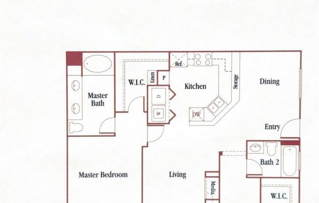 2 beds, 2 baths, 1,129 sqft, $2,450, Unit 1417