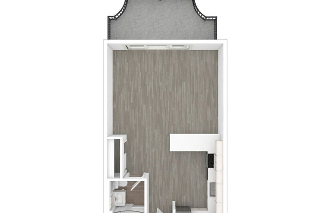 Studio, 1 bath, 500 sqft, $4,460