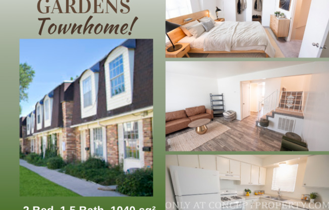 2 beds, 1.5 baths, 1,040 sqft, $1,349, Unit 14
