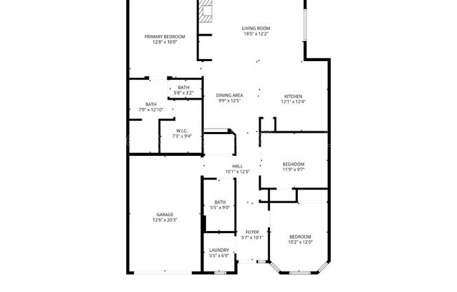 2 beds, 2 baths, 1,300 sqft, $2,600, Unit 1028