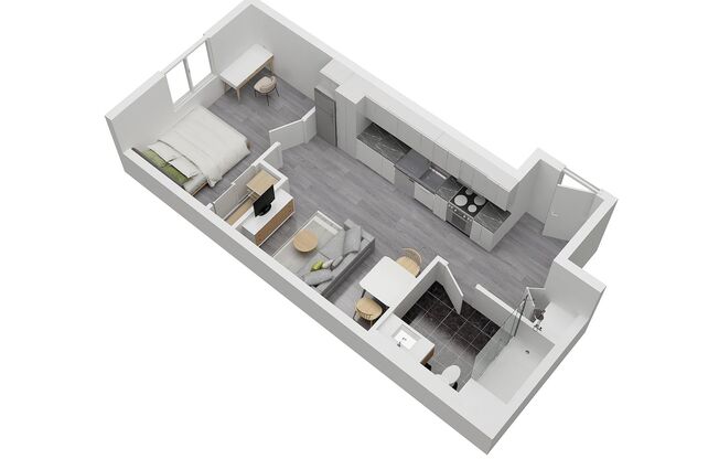 1 bed, 1 bath, 459 sqft, $2,289