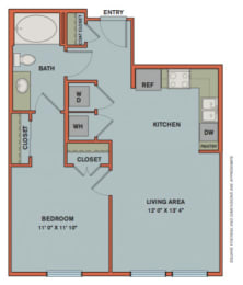 1 bed, 1 bath, 653 sqft, $1,774