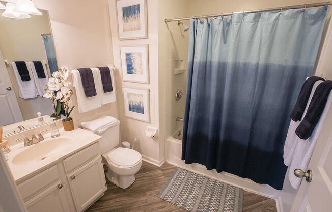 Luxurious Bathroom at The Residence at Christopher Wren Apartments, Columbus, OH