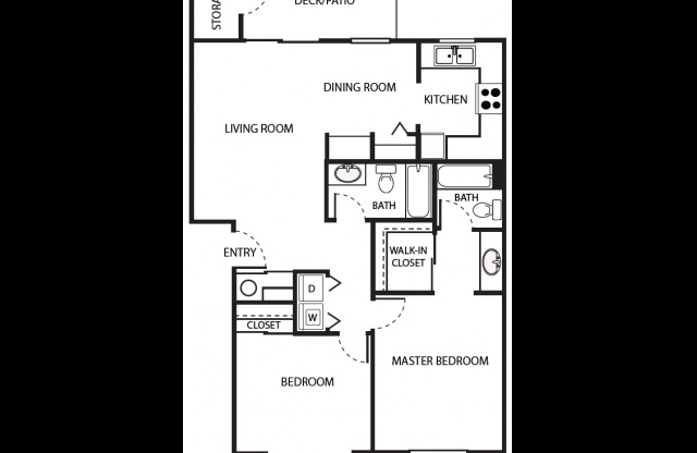 2 beds, 2 baths, 951 sqft, $2,020